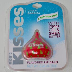 Hershey's Kisses Cherry Cordial Lip Balm Jojoba Oil Shea Butter Christmas Trees